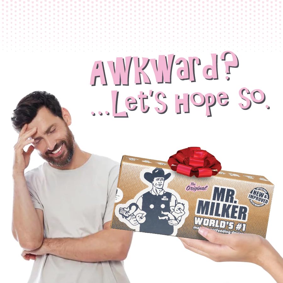Mr. Milker - Now Men Can Breastfeed. Baby Shower Gag, New Dad Funny, Fathers Day Gift
