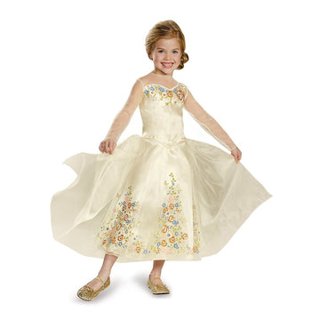 Disguise Cinderella Movie Wedding Dress Deluxe Costume, Large (10-12)