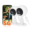 GUOANVISION 5G/2.4G Indoor/Outdoor Security Camera for Baby Monitor, 3MP Pet Camera for Dog/Cat/Nanny/Baby/Elder, IP66 Waterproo