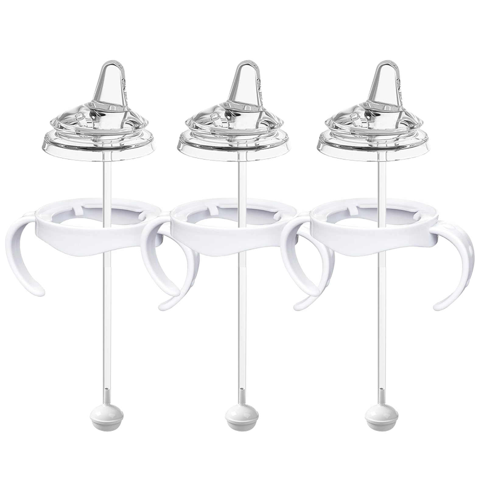Sippy Cup Conversion Kit Compatible with Philips Avent Natural Baby Bottles, Spout Soft top and Weighted Ball Sippy Cup Transiti