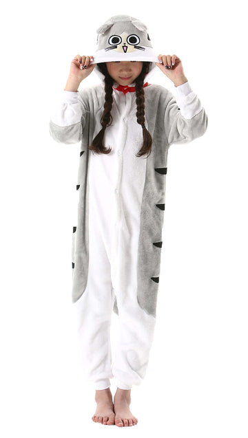 Atoz Onesie For Kids, Animal Pajamas Halloween Cosplay Costume For Girls Boys, Cat 12-13Y