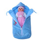 Popular Babys Sleeping and Carry Bag Wash Cloth for New Born 100% Cotton/Reusable Extra Soft/New Born Baby Bedding (Blue)