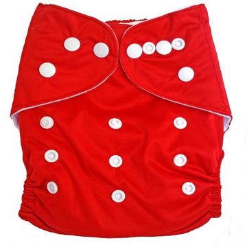 Chinmay Kids Reusable Baby Washable Cloth Diaper (Red) (Assorted Colours)