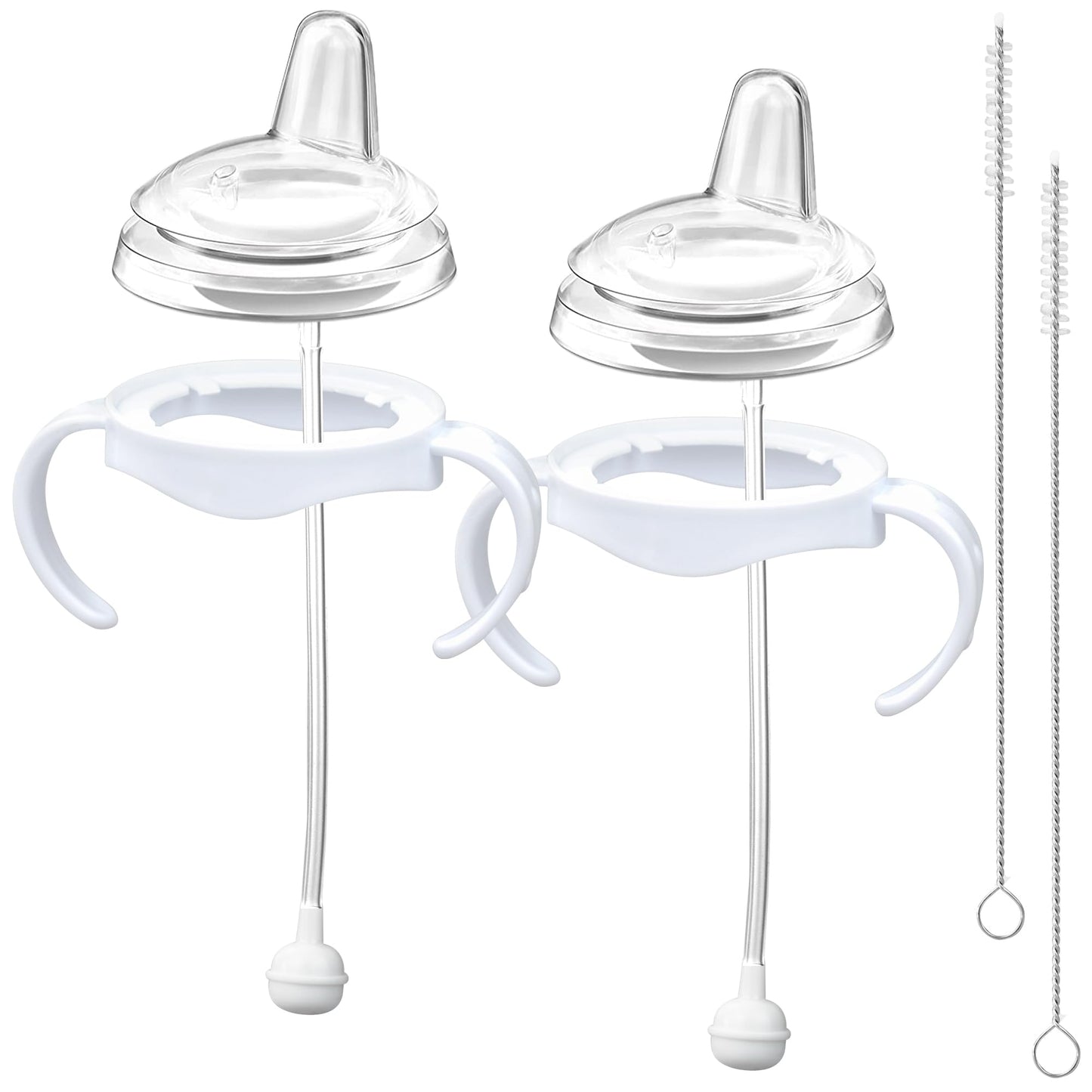 Sippy Cup Conversion Kit For Philips Avent Natural Baby Bottle, Transition Kit With Silicone Sippy Spout Nipple, Weighted Straw,