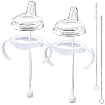 Sippy Cup Conversion Kit For Philips Avent Natural Baby Bottle, Transition Kit With Silicone Sippy Spout Nipple, Weighted Straw,