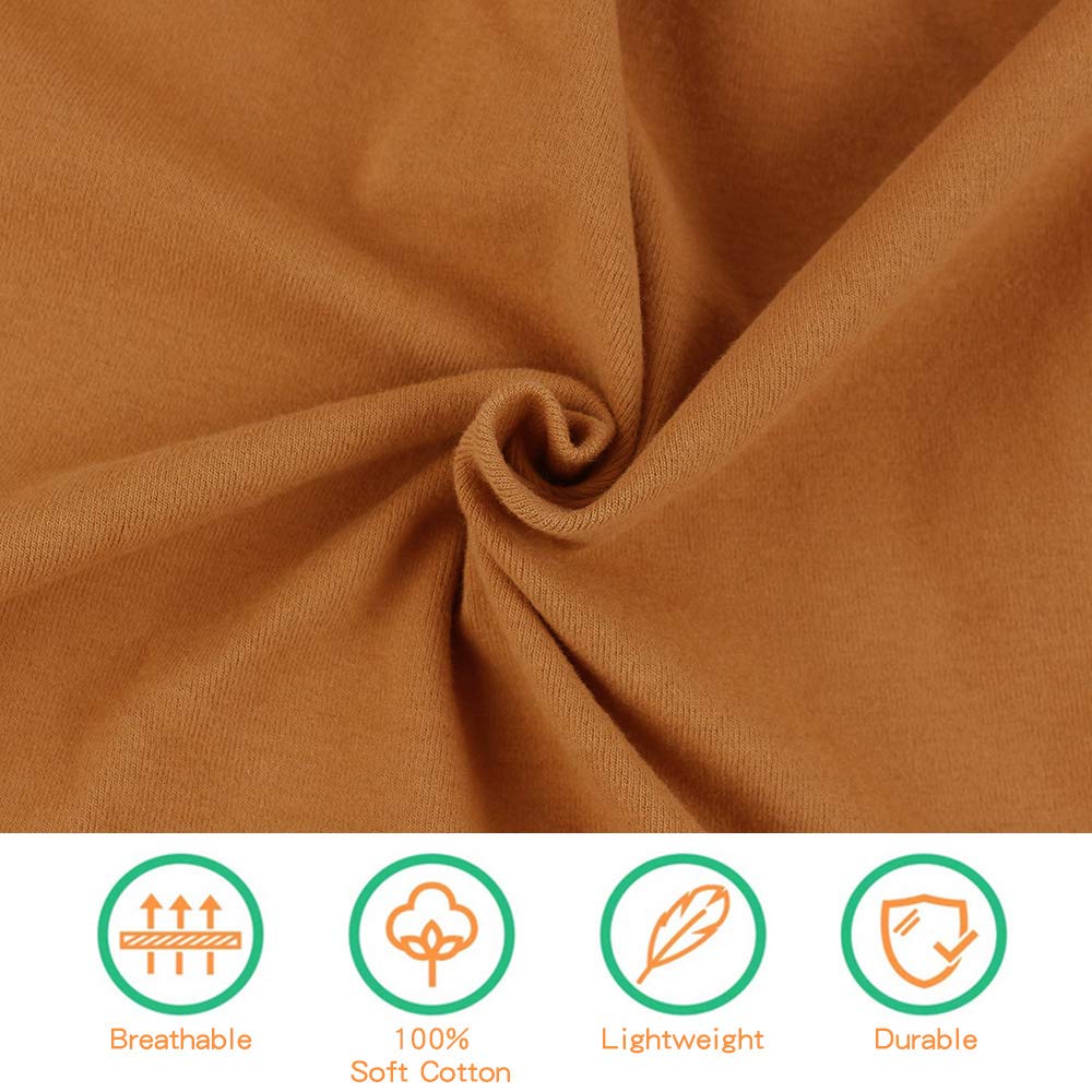 Pesaat Baby Swaddle Hat Set Bear Ears Boys Girls Beanie Newborn Baby Receiving Blanket Autumn Winter (Coffee(Hat+Swaddle), 0-6 M