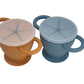 Bravejusticekidsco. | Snack Attack Ii Baby Snack Cup | 2 Pack | Collapsible Toddler Snack Cup (Honey Ginger And Blue Steel)
