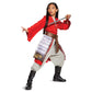 Mulan Costume For Girls, Deluxe Disney Live Action Movie Hero Dress Up Character Outfit, Kids Size Medium (7-8) Red