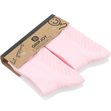 Gripjoy Toddler Socks With Grippers - Non Slip Socks For Kids - Toddler Grip Socks - 2T-4T - Pink - 4 Pairs