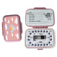 Tooth Fairy Box & Baby Tooth Keepsake Case For Kids - Natural Wheat Straw & Pp Material, Easy-Write Eva Liner - Pink