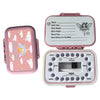 Tooth Fairy Box & Baby Tooth Keepsake Case For Kids - Natural Wheat Straw & Pp Material, Easy-Write Eva Liner - Pink