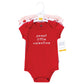 Hudson Baby Infant Girl Cotton Bodysuits, Valentine Hearts, 6-9 Months