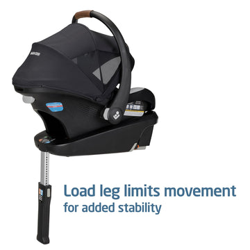 Maxi-Cosi'S Mico Luxe+ Baby Car Seat: Infant Car Seat With Base And Versatile Baby Carrier Seat Functionality, Essential Black