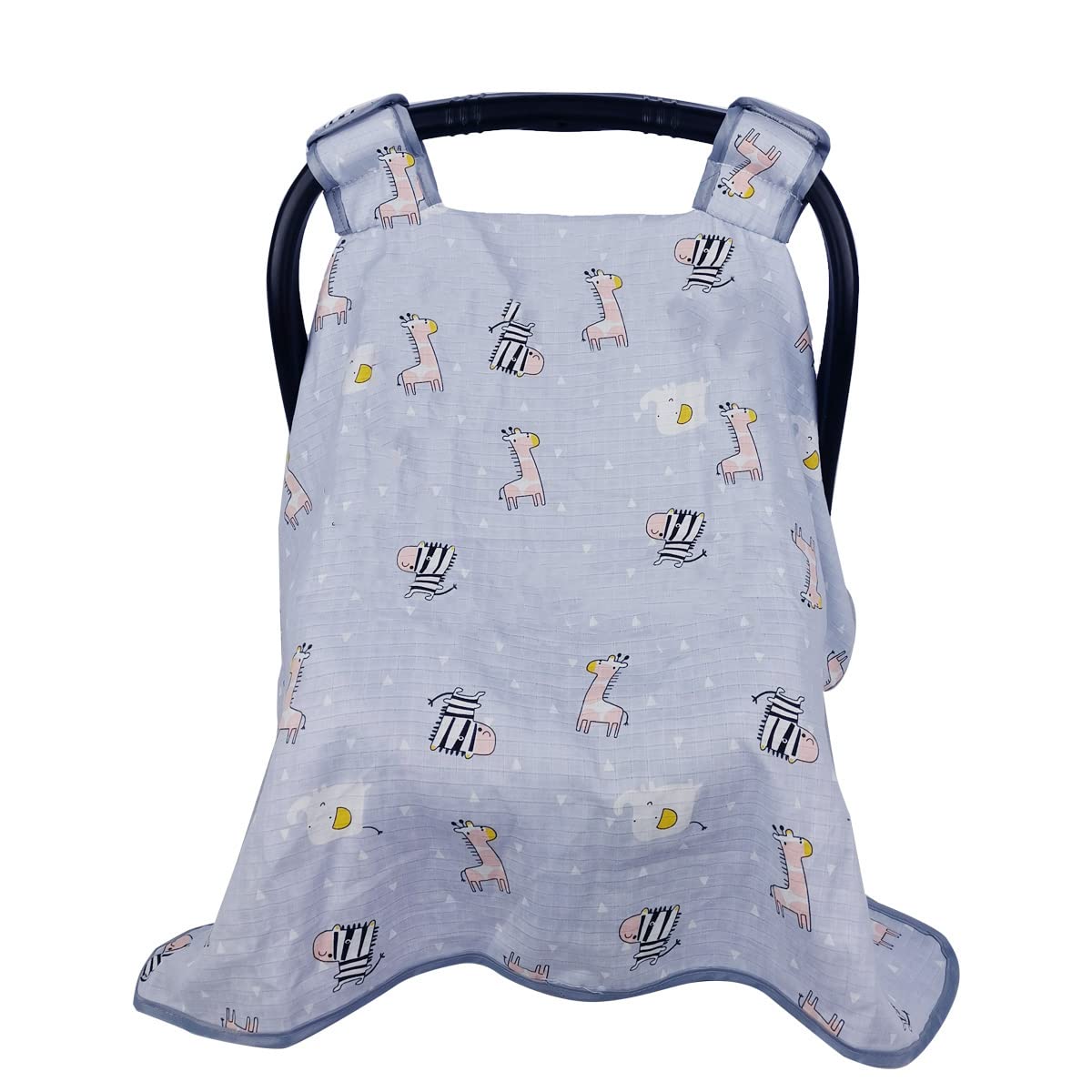 Icopuca Car Seat Covers For Babies, Kick-Proof Carseat Cover Girls/Boy, Carseat Canopy Of Light Weight Muslin, Breathable, Fit S