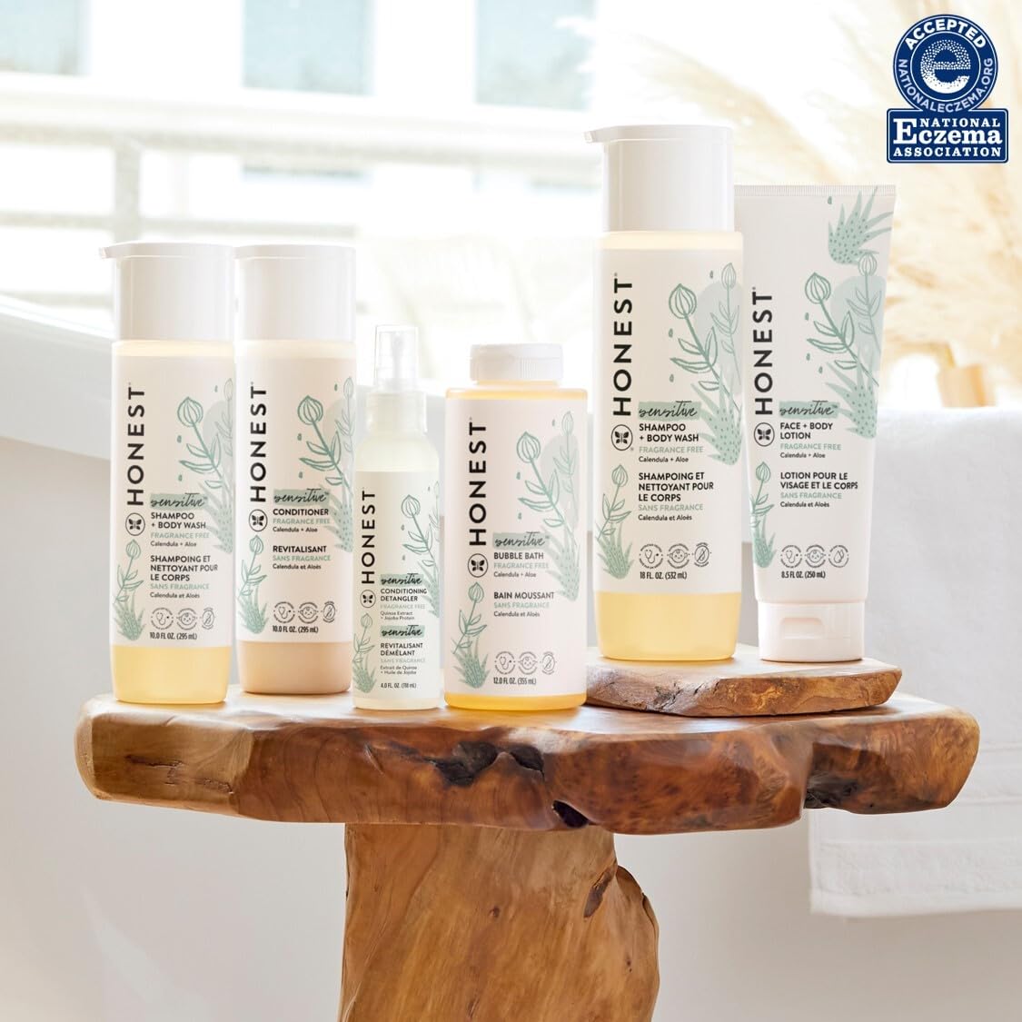 The Honest Company 2-In-1 Cleansing Shampoo + Body Wash For Sensitive Skin | Gentle For Baby | Naturally Derived, Tear-Free, Hyp