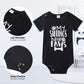Funnycokid Funny Infant Baby Romper My Siblings Have Paws Onsies Shower Bodysuit Black 0-3 Month