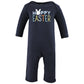 Hudson Baby Unisex Baby Cotton Coveralls, Hoppy Easter, 6-9 Months