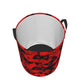 Gbuzozie Game Joysticks Red Background Round Laundry Hamper Storage Basket Toys Clothes Organizer Bin For Home Bathroom Bedroom