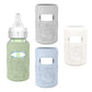 KingKam 4 Pack Silicone Sleeves for Dr. Browns Glass Baby Bottles, Drop Protection Bottle Sleeves with Handles, Compatible with