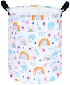 VAIVUSTO Kids Laundry Basket Storage Basket Waterproof Canvas Clothes Laundry Basket Cute Cartoon Baby Nursery Hamper for Kids R