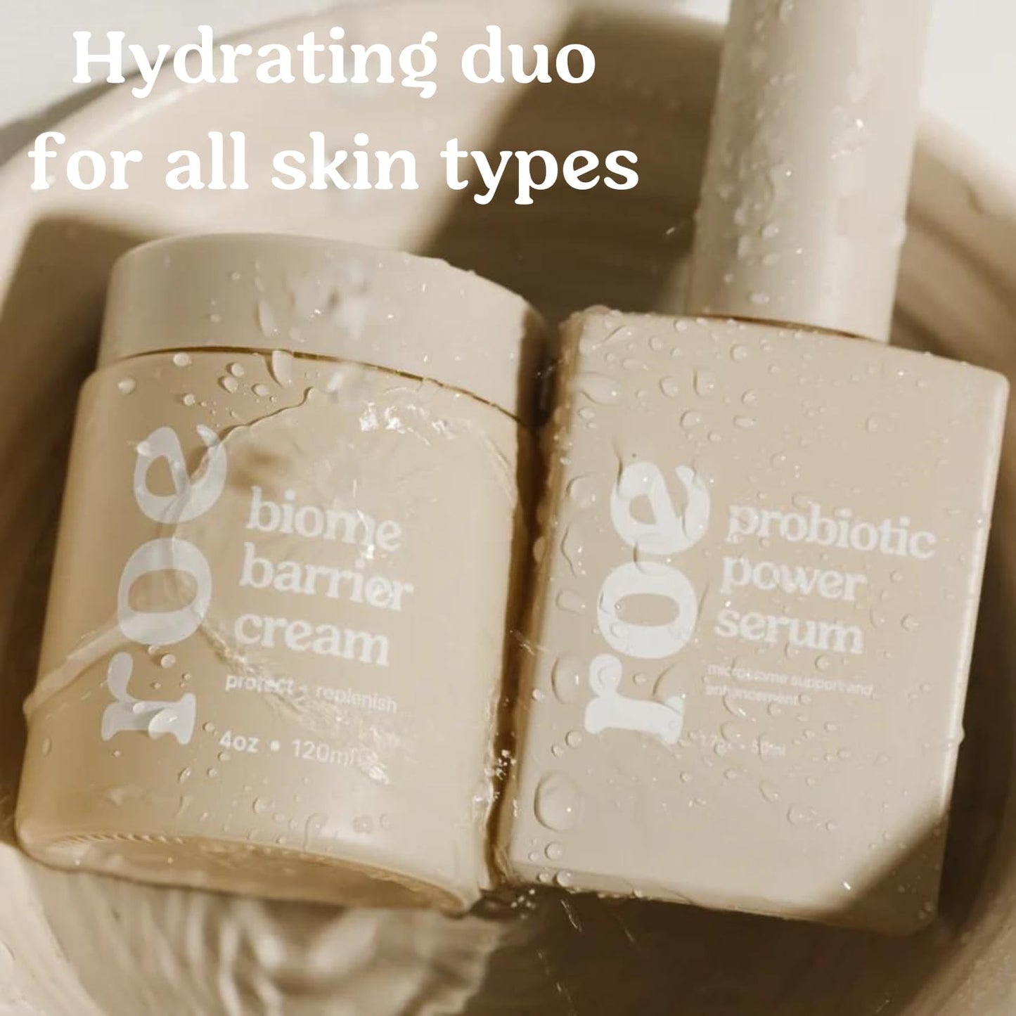 Roe Wellness Power Pair Probiotic Baby Power Serum & Biome Barrier Cream | Hydrating, Soothing, Clean Ingredients & Safe For All