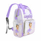M Yescustom Personalized Diaper Bag With Name, Custom American Cute Baby Princess With Crown Waterproof Nylon Mommy Nursing Dayp