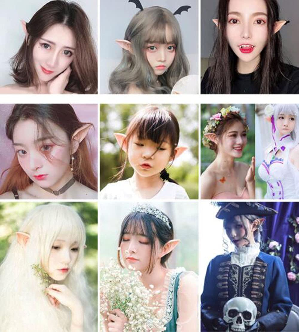 Lyw 4 Pair Elf Ears Cosplay For Halloween Christmas Cosplay Accessories