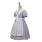 Nuoqi Prairie Dresses For Girls Pioneer Laura Ingalls Wilder Costume Colonial Girls Costume 10-12, Purple