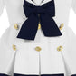 Igirldress Baby Toddler Girls Nautical Sailor Dress With Hat 6Mos White