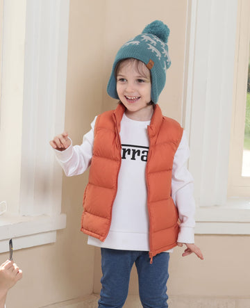 Moon Kitty Baby Boys Hats Toddler Beanies For Boys Winter Fleece Skiing Winter Caps With Warm Ear Flap