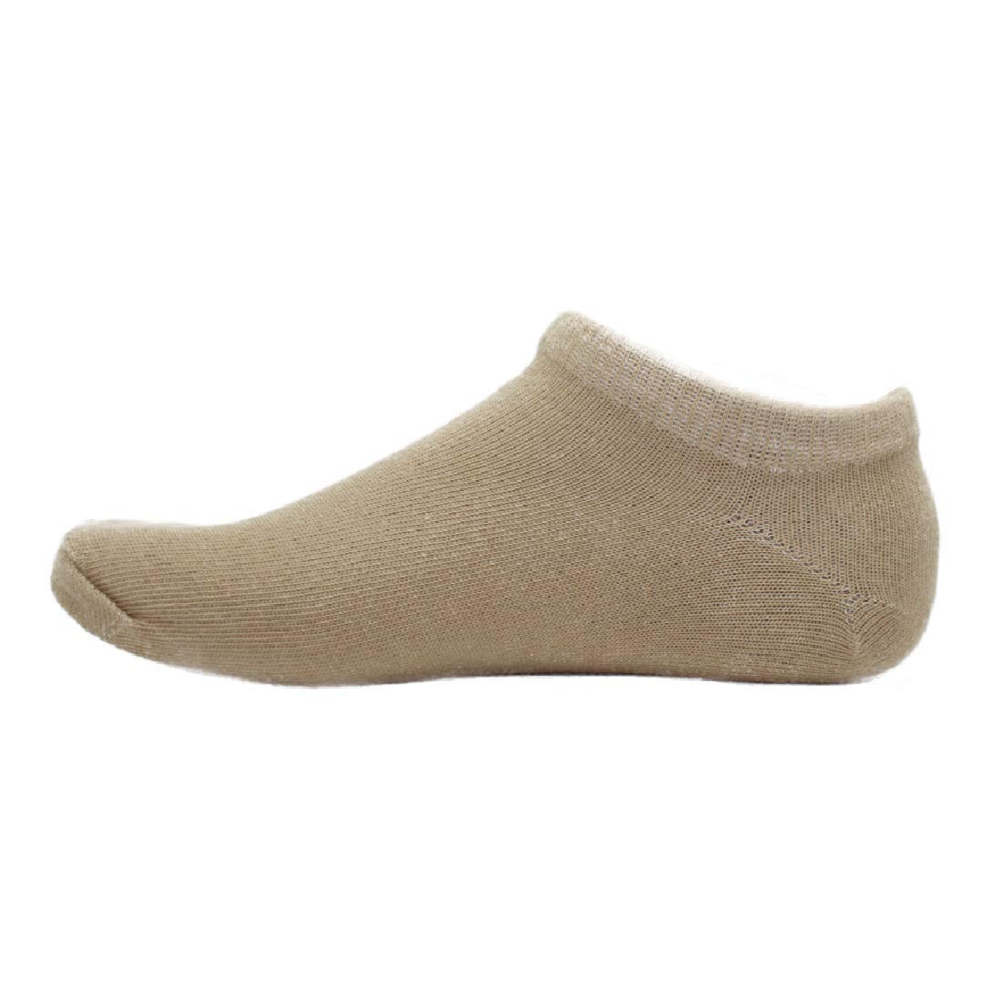 Veera Paridhaan Men & Women Ankle Cut Plain Cotton Socks/Peds/Footie/NoShow (Free Size Beige:Pack Of 1)