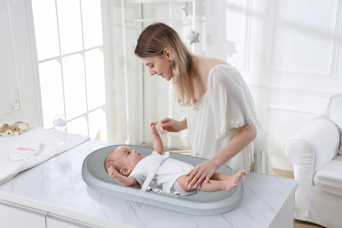 Rogsouth Baby Changing Pad - Lightweight Wipeable Foam Changing Pad, Comfortable And Waterproof, Fits All Changing Table (Light