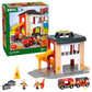 BRIO 33833 World Central Fire Station - Interactive Toy Set with Fire Truck and Accessories | Light and Sound Features | Compati