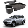 Oshotto (FT04) Foldable Car Auto Headrest Rear Back Seat Table Drink Food Cup Tray Holder Compatible with Mitsubishi Pajero Spo