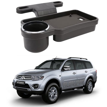 Oshotto (FT04) Foldable Car Auto Headrest Rear Back Seat Table Drink Food Cup Tray Holder Compatible with Mitsubishi Pajero Spo