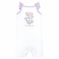 Hudson Baby Unisex Baby Cotton Rompers, Tea Party, 0-3 Months