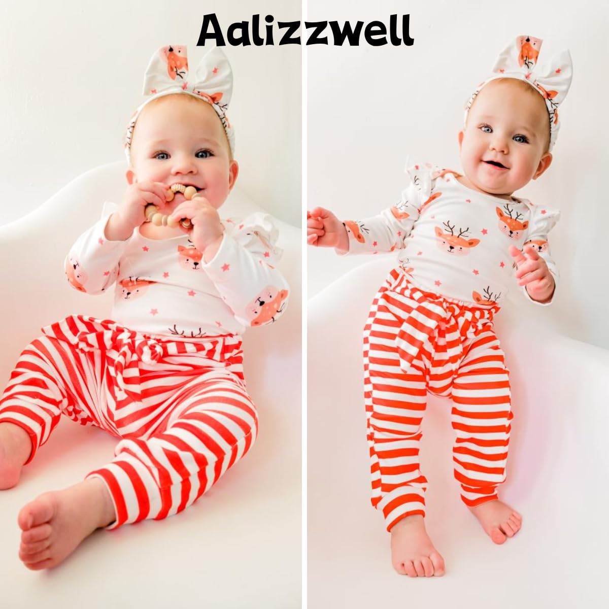 Aalizzwell 0-3 Months Girl Christmas Clothes