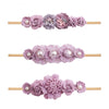 Mligril Baby Girl Nylon Headbands Flower Hair Bows Accessories-Elastic Hair Band Crown Handmade Floral Wraps Birthday Gifts For