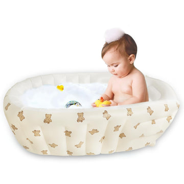 Ekepe Inflatable Baby Bathtub With Built In Pump, Collapsible Safe Baby Bathtub For Newborns And Baby, Non-Slip Travel Mini Swim