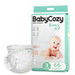 Baby Diapers Size 3(16-28lb),66 Count Babycozy Dry Disposable Diapers,Bouncy Soft Diapers Hypoallergenic Without Chlorine, Eco F