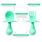 Grabease Baby Plates And Bowls Set - Essential Baby-Led Weaning Supplies For Portion Control And Self-Feeding - Suction Bottoms