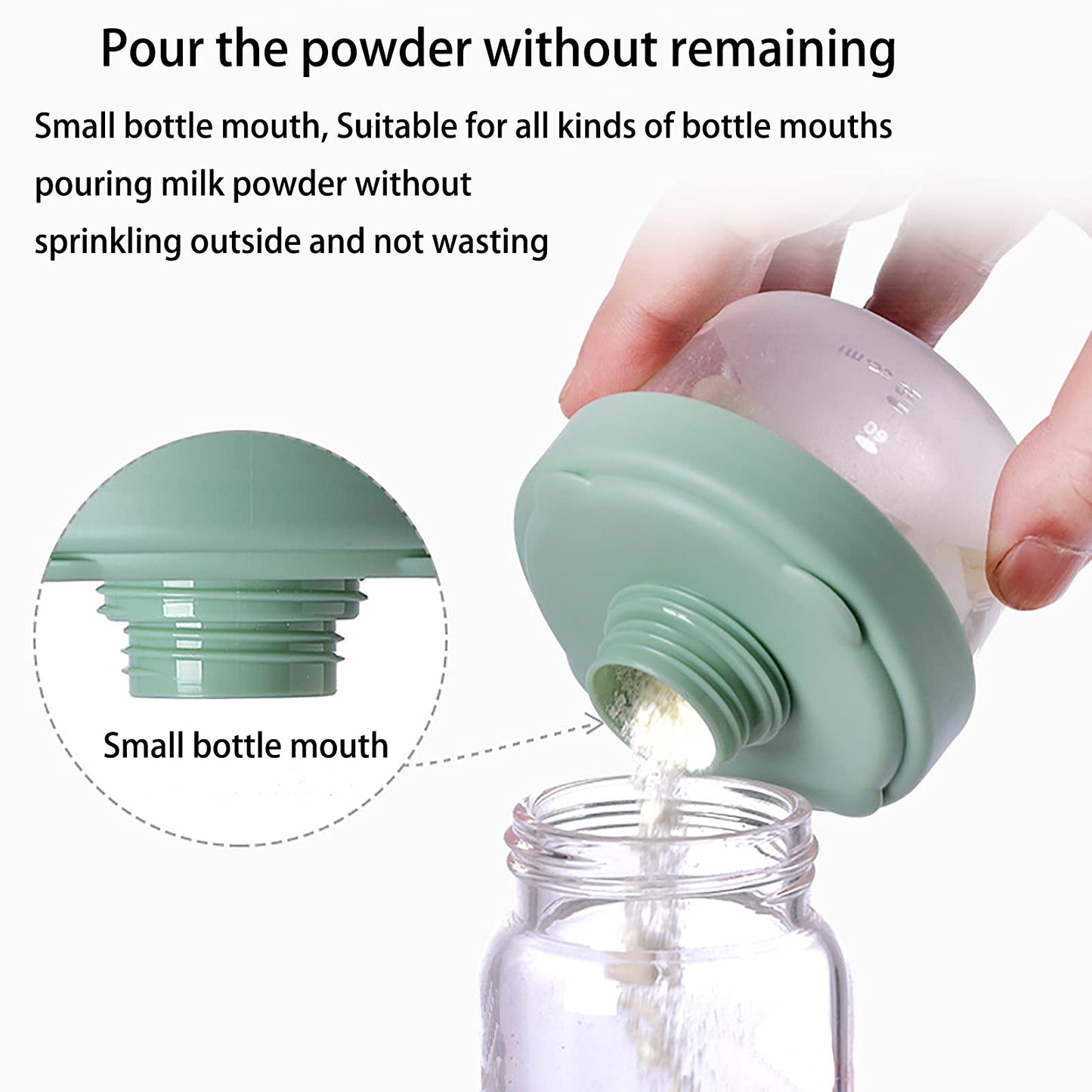 Ienypa 4 Layers Baby Milk Powder Formula Dispenser On The Go, Baby Formula Containers For Travel, Formula Holder Mixer, Baby Fee