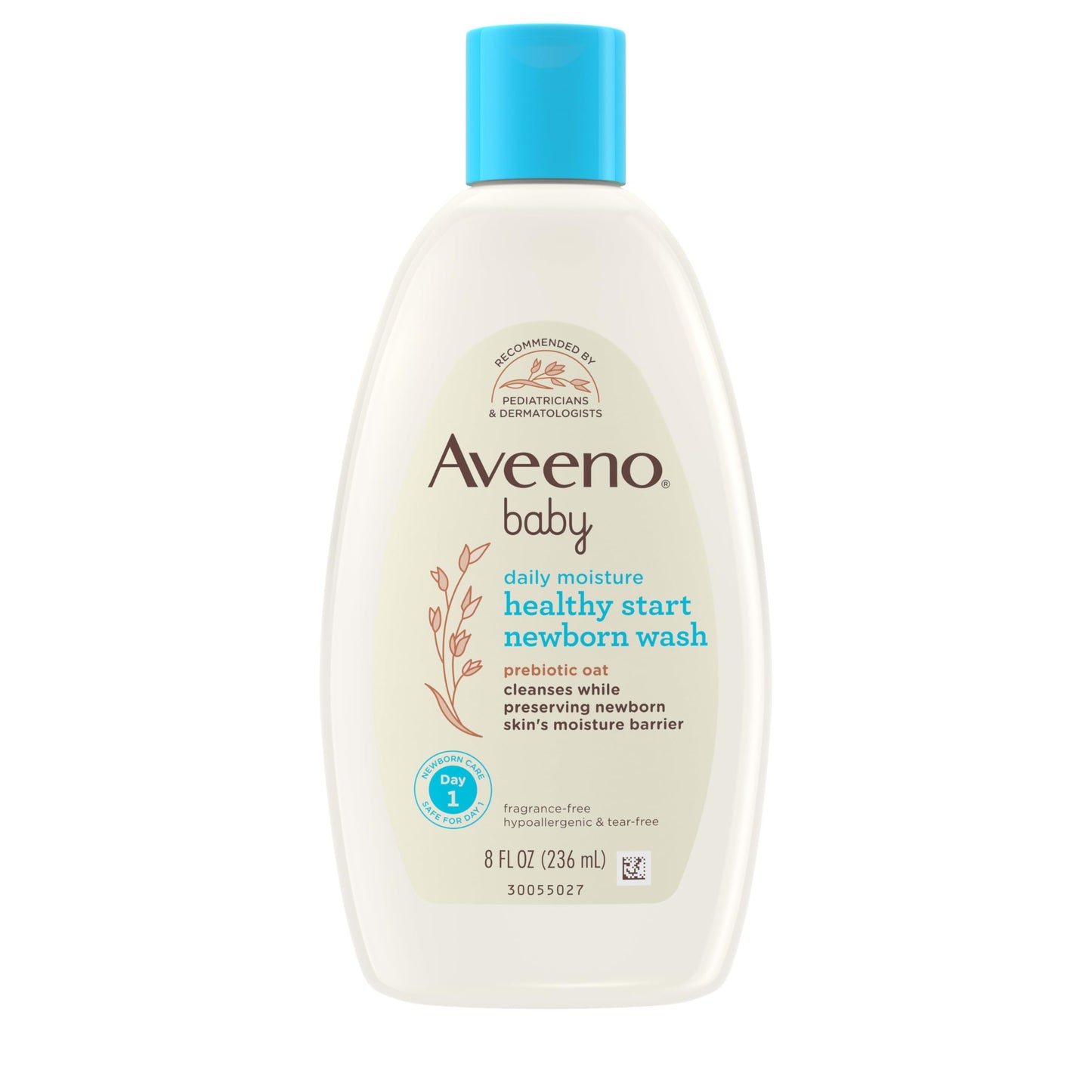 Aveeno Baby Healthy Start Nourishing Newborn Wash, Hypoallergenic Baby Body Wash With Prebiotic Oat Gently Cleanses Delicate New