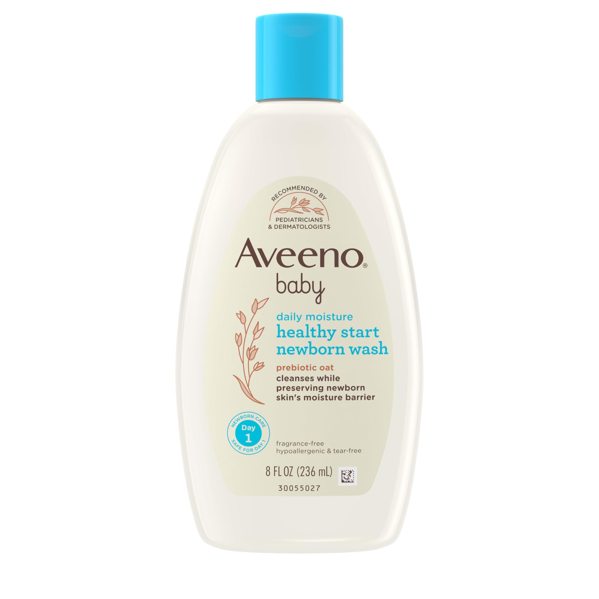 Aveeno Baby Healthy Start Nourishing Newborn Wash, Hypoallergenic Baby Body Wash With Prebiotic Oat Gently Cleanses Delicate New