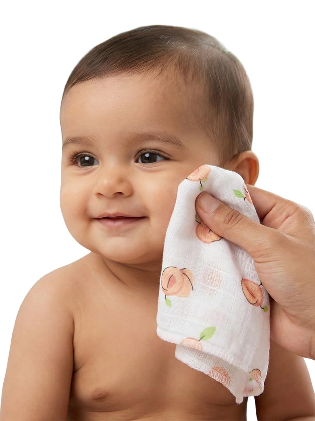 Ramraj Cotton Born Baby Wash Cloth For Face & Body |(Pack Of 9) Soft, Absorbent Cotton