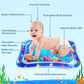 Zmlm Baby Tummy-Time Water Mat: Infant Baby Toy Gift Activity Play Mat Inflatable Sensory Playmat Babies Belly Time Pat Indoor S