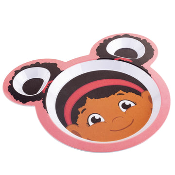 Daniel Tiger Mealtime Feeding Plates- Elaina- Set Of 2, Cute Compartment Dishes W/ Deep Sides For Kids- Divided Sections For Hea