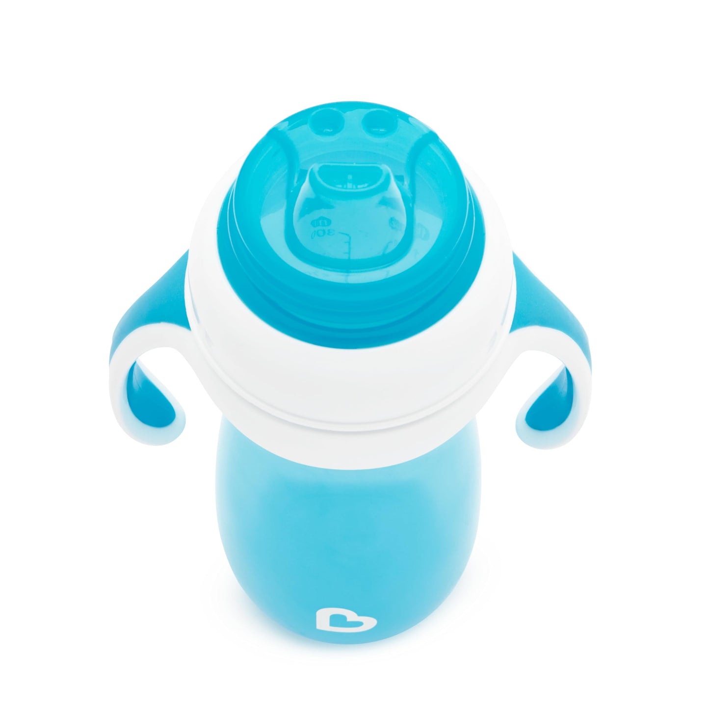 Munchkin Gentle Transition Sippy Cup With Trainer Handles, 10 Ounce, 2 Pack, Blue/Green