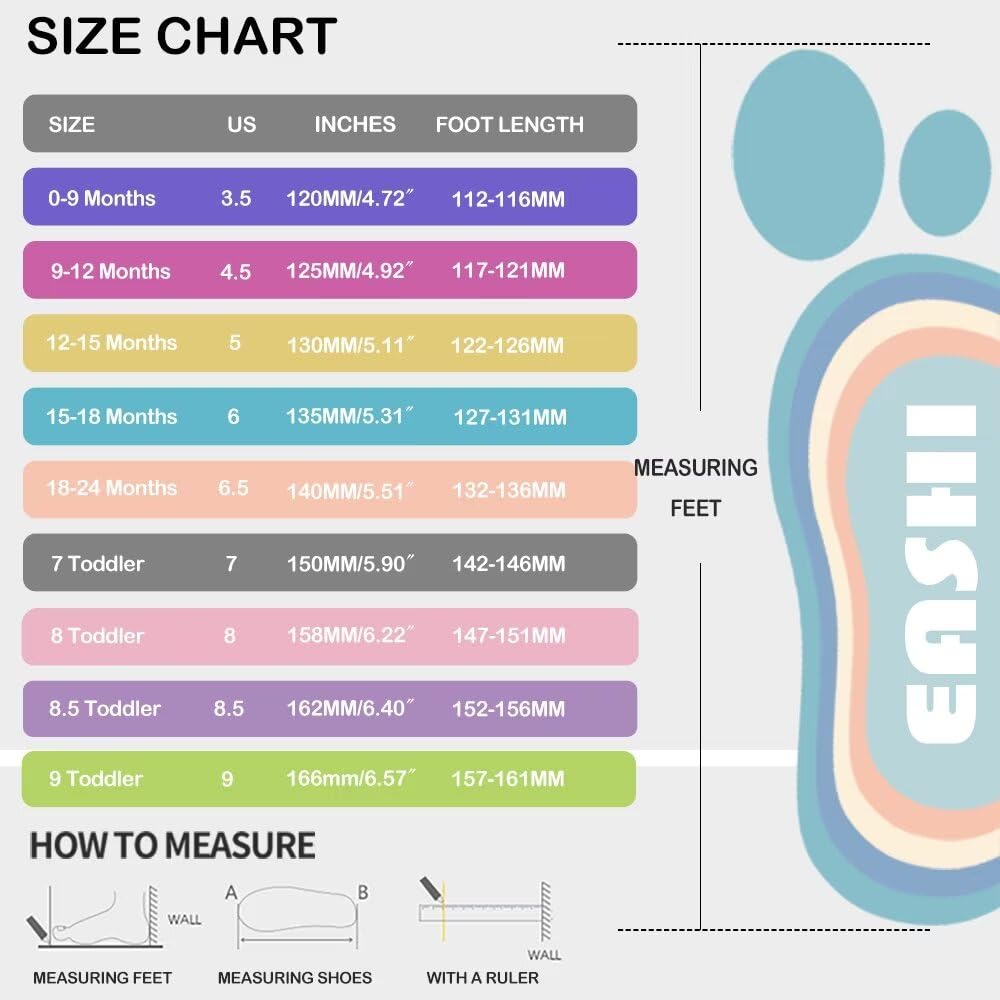 Baby Shoes Girls Boys Non Slip Baby Sock Shoes With Soft Rubber Sole Infant First Walking Sneaker Toddler Slipper Lightweight 6-