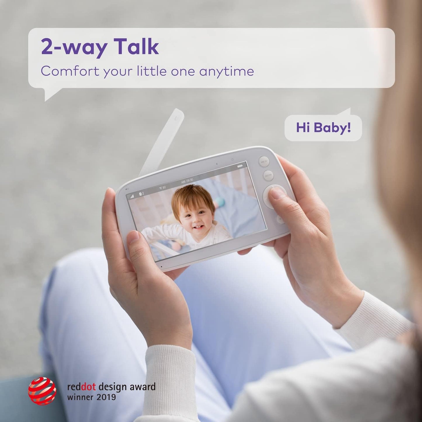 Hipp Baby Monitor Camera, Add-On Camera For Vava, Pan-Tilt-Zoom 720P Camera, Infrared Night Vision And Thermal Monitor,2-Way Tal